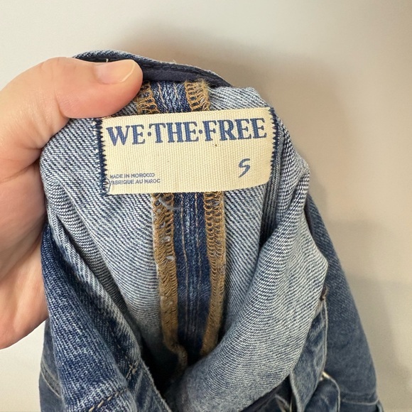 We The Free High Roller Jumpsuit Baggy Denim Overalls - Picture 6 of 8